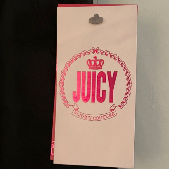 NWT Juicy Couture Black Velvet Sweatpants - Picture 5 of 6
